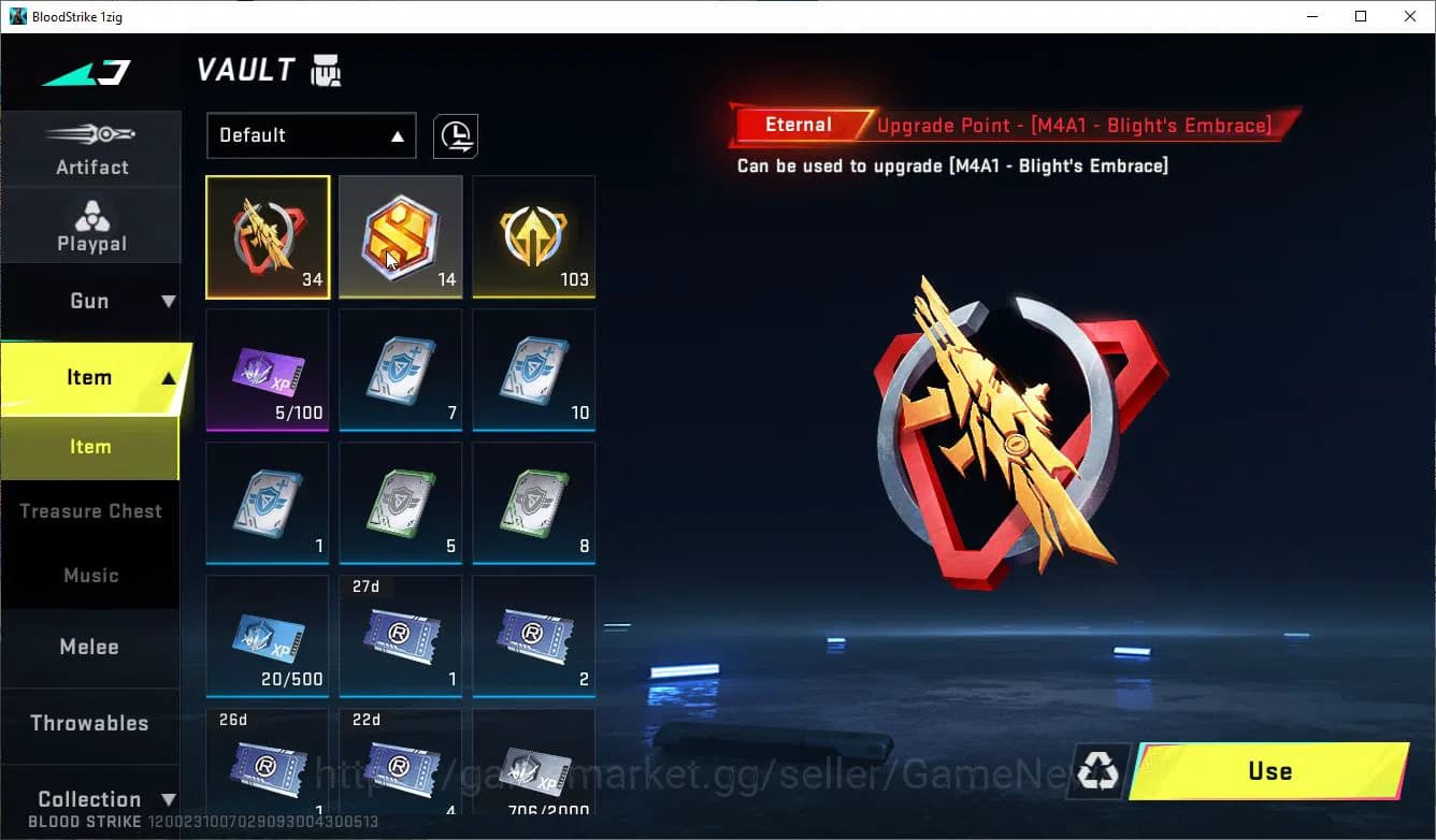 Blood Strike Accounts ASIA|ETERNAL Lv2 M4A1+Melee OneHandedAxe,Collab 7D image 4