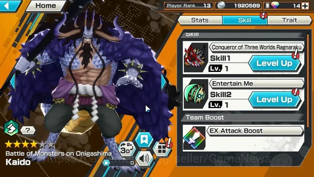 One Piece Bounty Rush Accounts Global |4 EX | GP Edward Newgate, TSC Kaido, WI Tr image 8