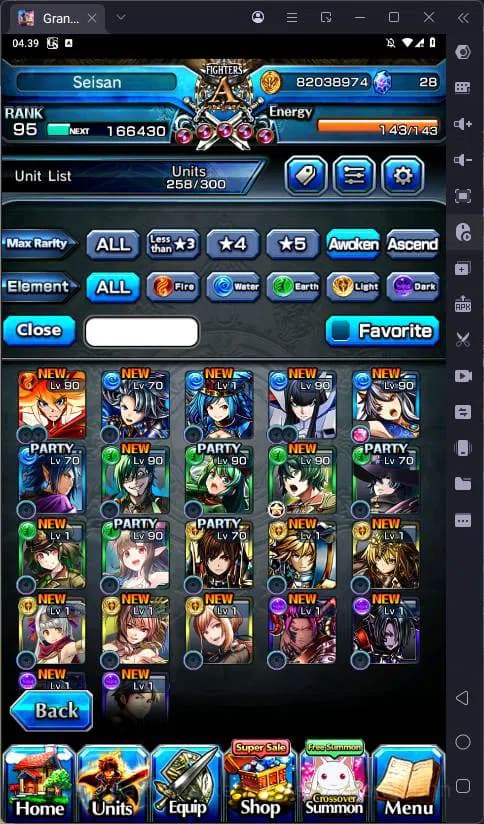 Grand Summoners Accounts Global |Ascend 17| Shirou Emiya TW, Fen TW, Summer image 10