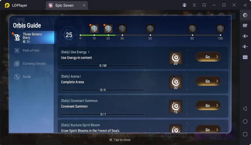 Epic Seven Accounts Global Unverif | 6ML | (Landy,Tieria,Brieg,Artist image 2