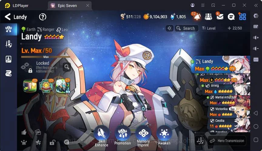 Epic Seven Accounts Global Unverif | 6ML | (Landy,Tieria,Brieg,Artist image 20