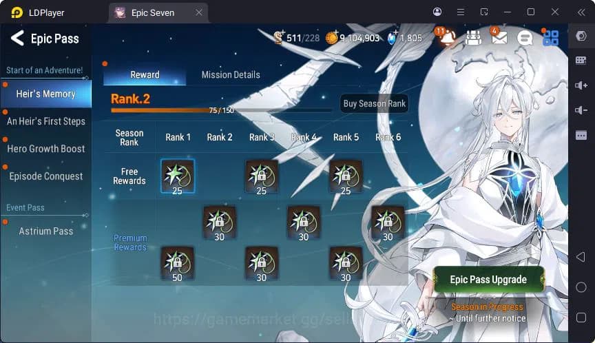 Epic Seven Accounts Global Unverif | 6ML | (Landy,Tieria,Brieg,Artist image 4