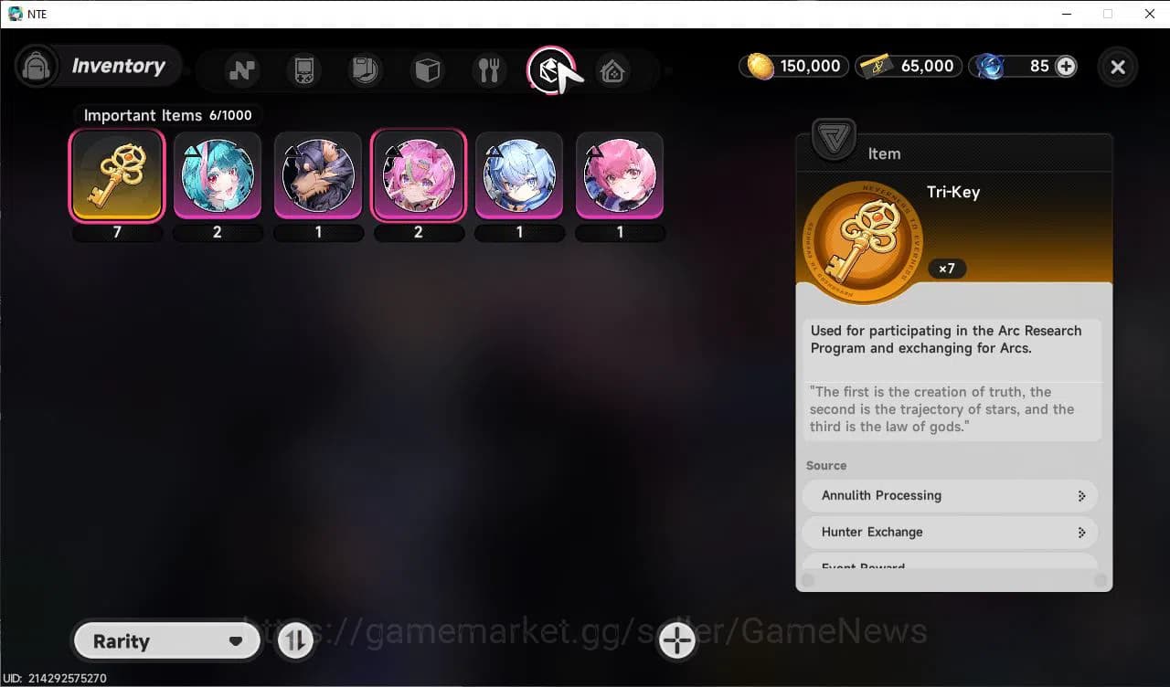 Neverness to Everness Accounts GLOBAL NA|HL 3|1 SSR Limited Nanally + Selector ON image 7