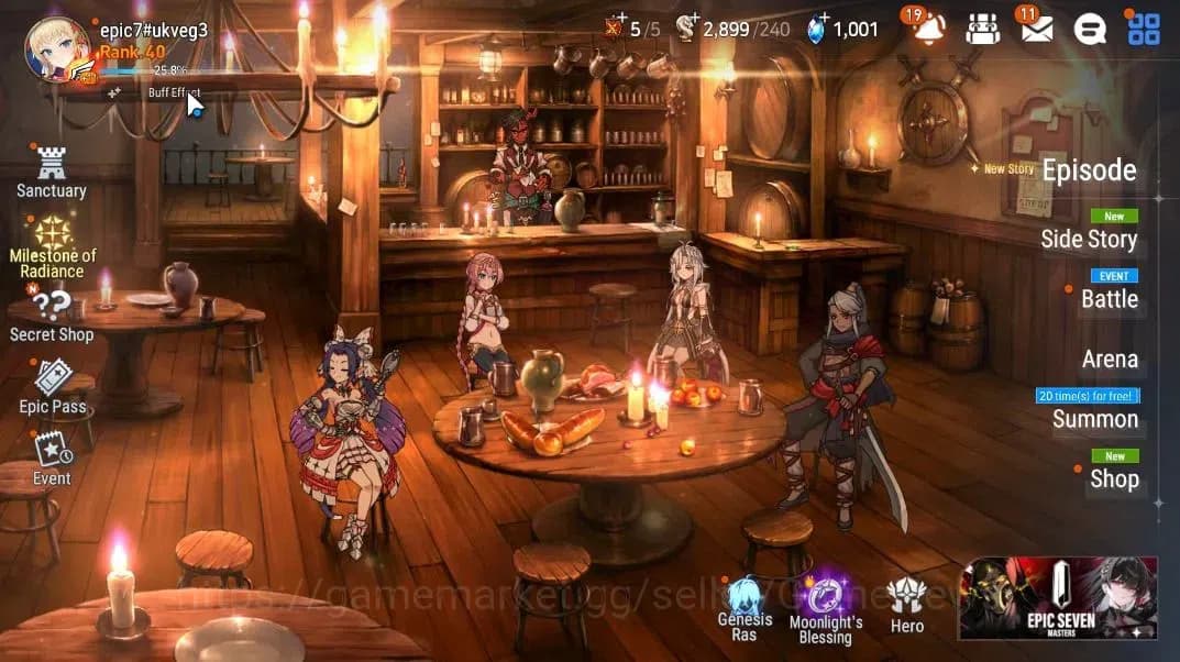 Epic Seven Accounts GLOBAL Unverif|New Era|6 ML(Salome,NM Luna,SS Vivi image 1