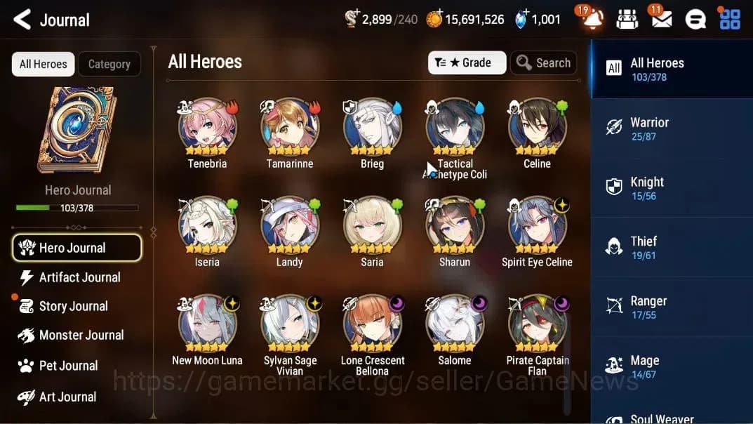 Epic Seven Accounts GLOBAL Unverif|New Era|6 ML(Salome,NM Luna,SS Vivi image 6