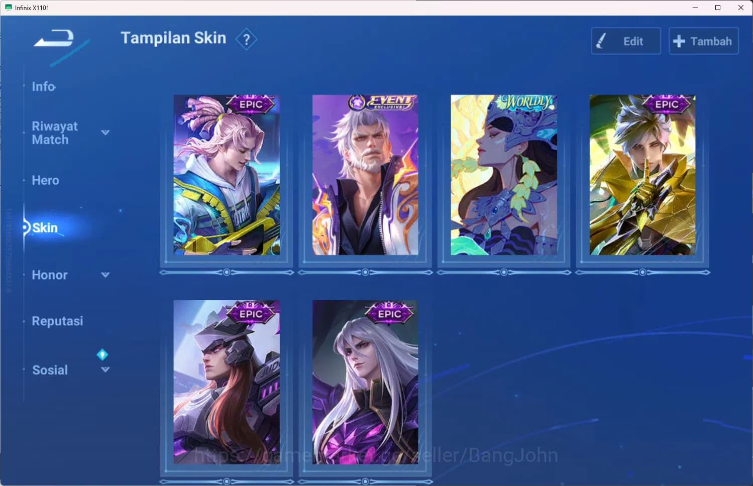 Honor of Kings Accounts GLOBAL|110HR|72SK|LEGEND=CONSORT YU|EVENT=HUANG ZO image 11
