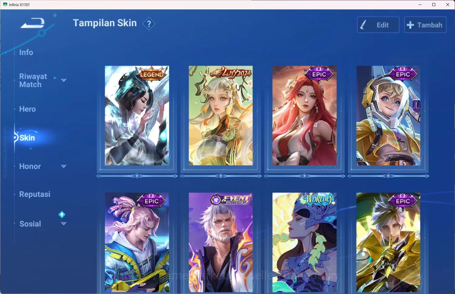Honor of Kings Accounts GLOBAL|110HR|72SK|LEGEND=CONSORT YU|EVENT=HUANG ZO image 12