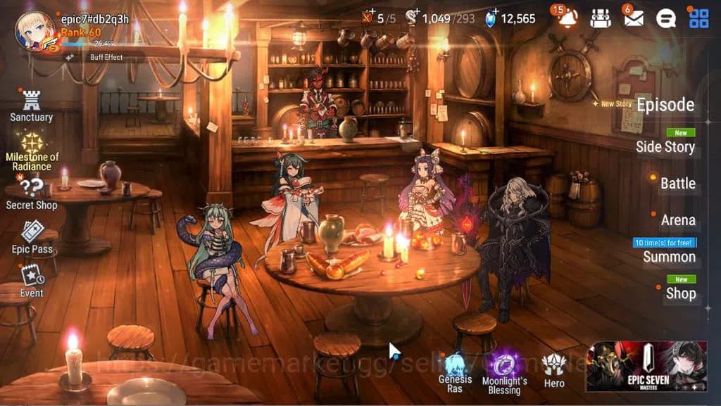 Epic Seven Accounts GLOBAL Unverif|New Era|11 ML(Salome,LOT Scales,EW image 1