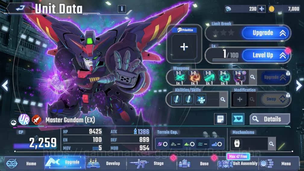 SD Gundam G Generation ETERNAL Accounts GLOBAL Rank 1, 230 DM, UR 12 unit, 8 char, 3 supp, image 10