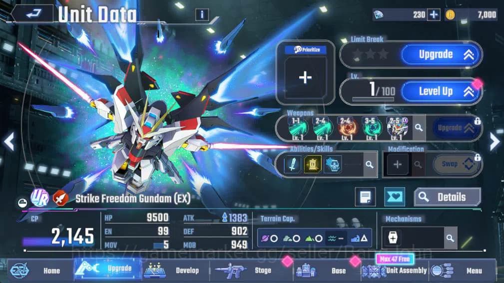 SD Gundam G Generation ETERNAL Accounts GLOBAL Rank 1, 230 DM, UR 12 unit, 8 char, 3 supp, image 11
