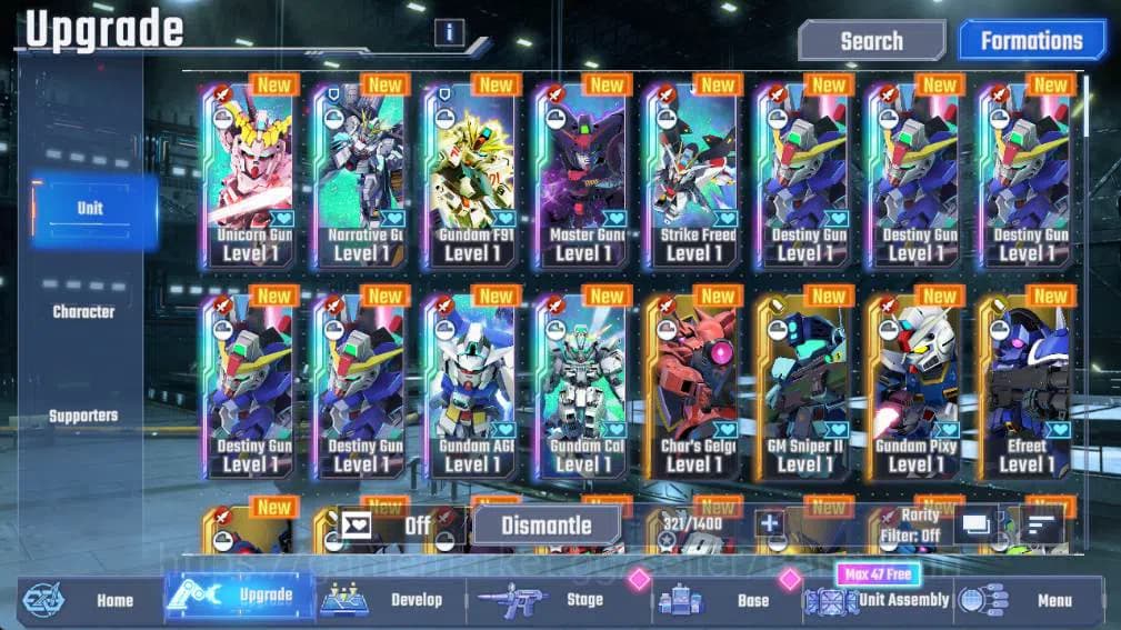 SD Gundam G Generation ETERNAL Accounts GLOBAL Rank 1, 230 DM, UR 12 unit, 8 char, 3 supp, image 2