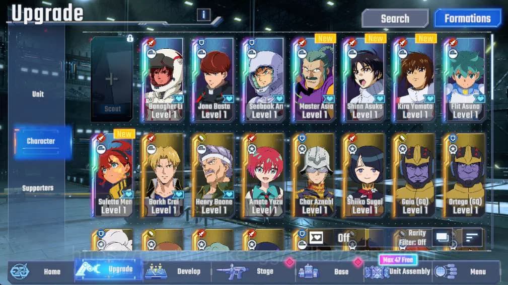 SD Gundam G Generation ETERNAL Accounts GLOBAL Rank 1, 230 DM, UR 12 unit, 8 char, 3 supp, image 3