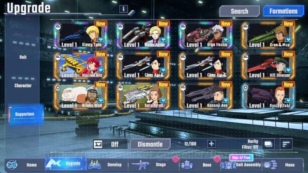 SD Gundam G Generation ETERNAL Accounts GLOBAL Rank 1, 230 DM, UR 12 unit, 8 char, 3 supp, image 4