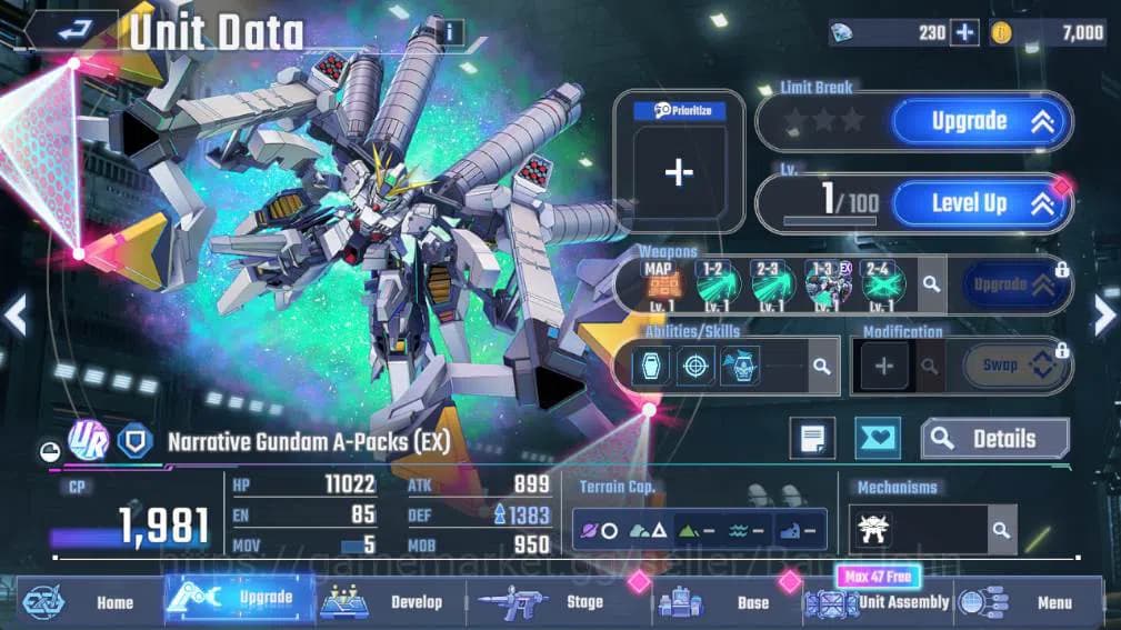SD Gundam G Generation ETERNAL Accounts GLOBAL Rank 1, 230 DM, UR 12 unit, 8 char, 3 supp, image 9