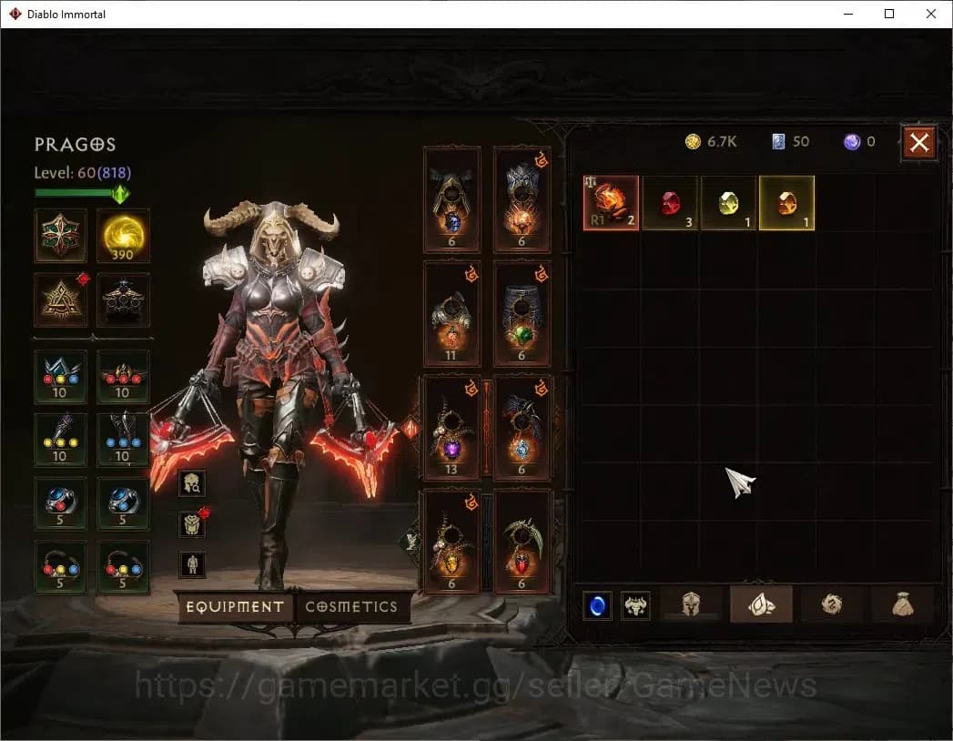 Diablo Immortal Accounts NA-Chain Of Honor |CS ON |Lv60(818) Demon Hunter | image 7