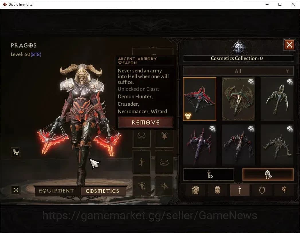 Diablo Immortal Accounts NA-Chain Of Honor |CS ON |Lv60(818) Demon Hunter | image 9