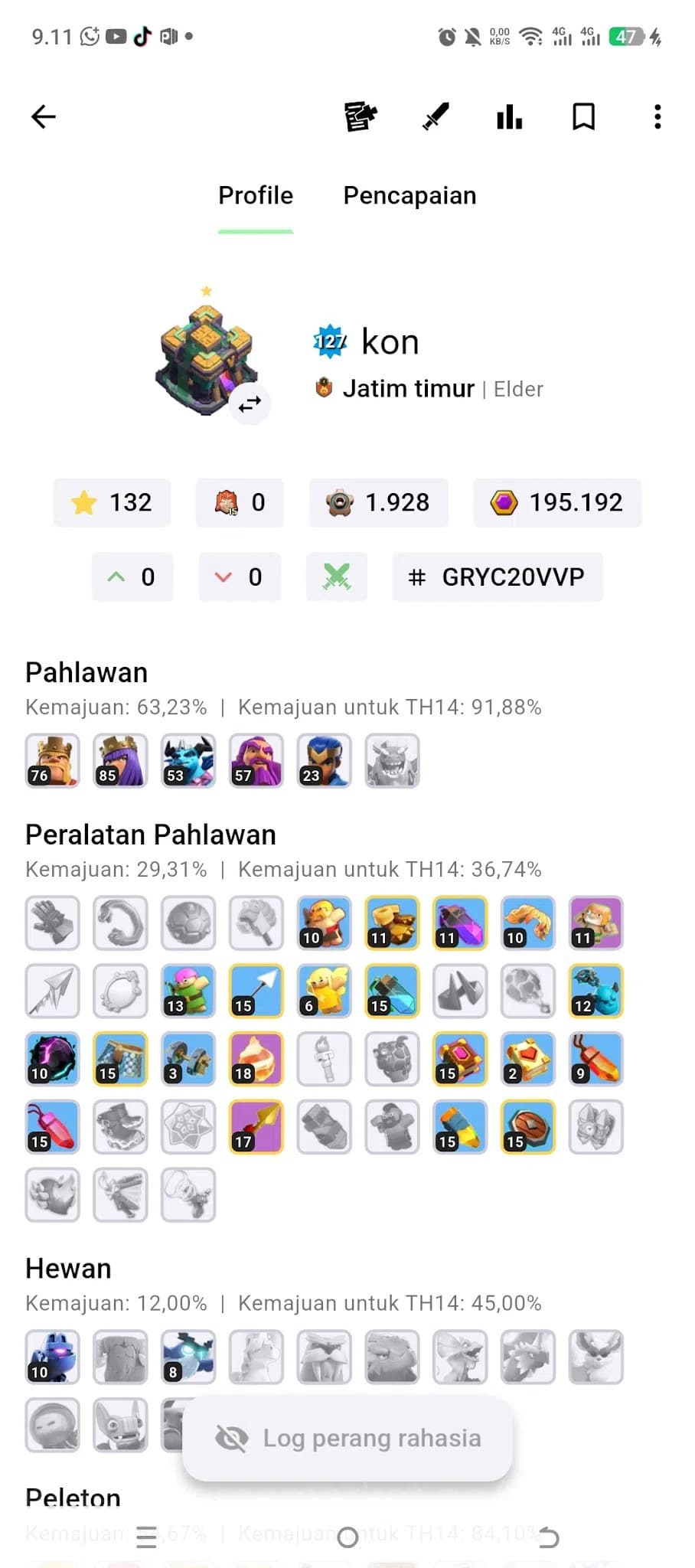 Clash of Clans Accounts TH14 Max AQ Lvl 85, BK 76, GW 57, RC 23 w/ Life Ge image 19