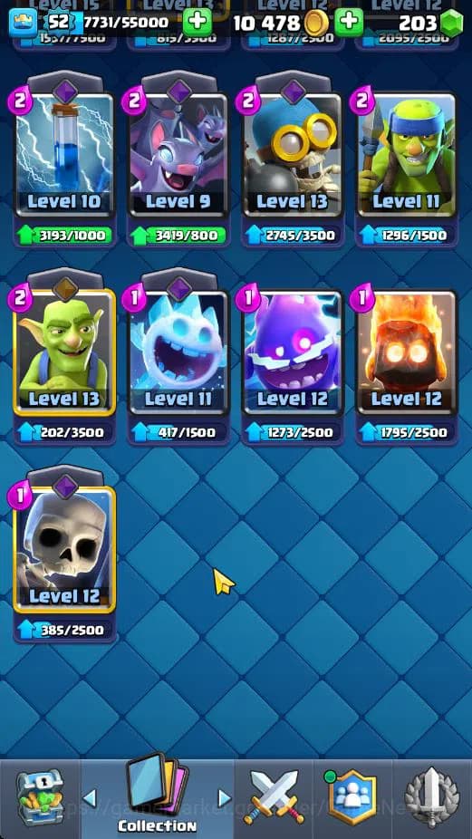 Clash Royale Accounts Lv 52|Trophy 10558|KTL 14|Limited Skin|Card 121|4 image 12