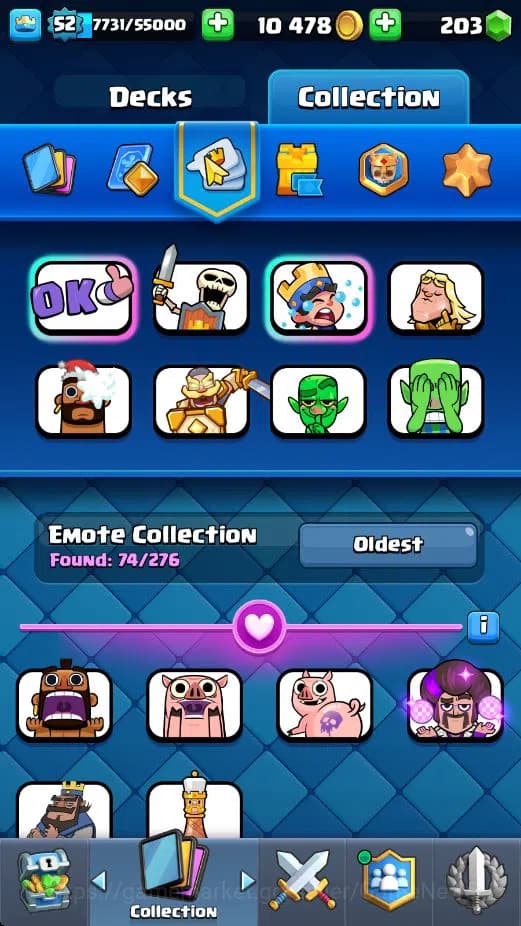 Clash Royale Accounts Lv 52|Trophy 10558|KTL 14|Limited Skin|Card 121|4 image 15