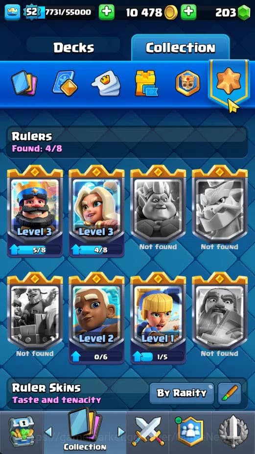 Clash Royale Accounts Lv 52|Trophy 10558|KTL 14|Limited Skin|Card 121|4 image 18