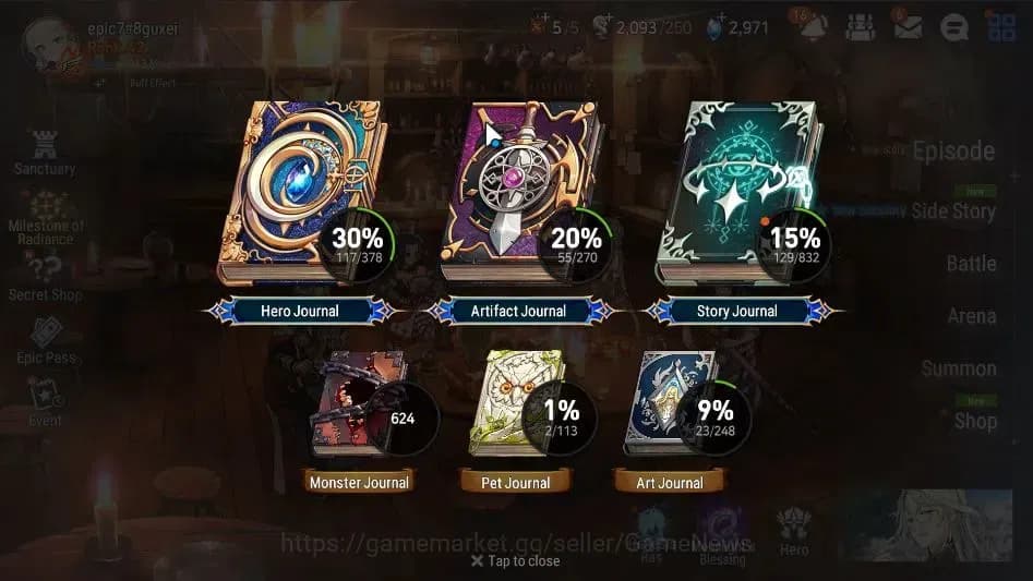 Epic Seven Accounts GLOBAL|UnVerif|6 ML(Salome,Fallen Cecilia,BW Iseri image 3