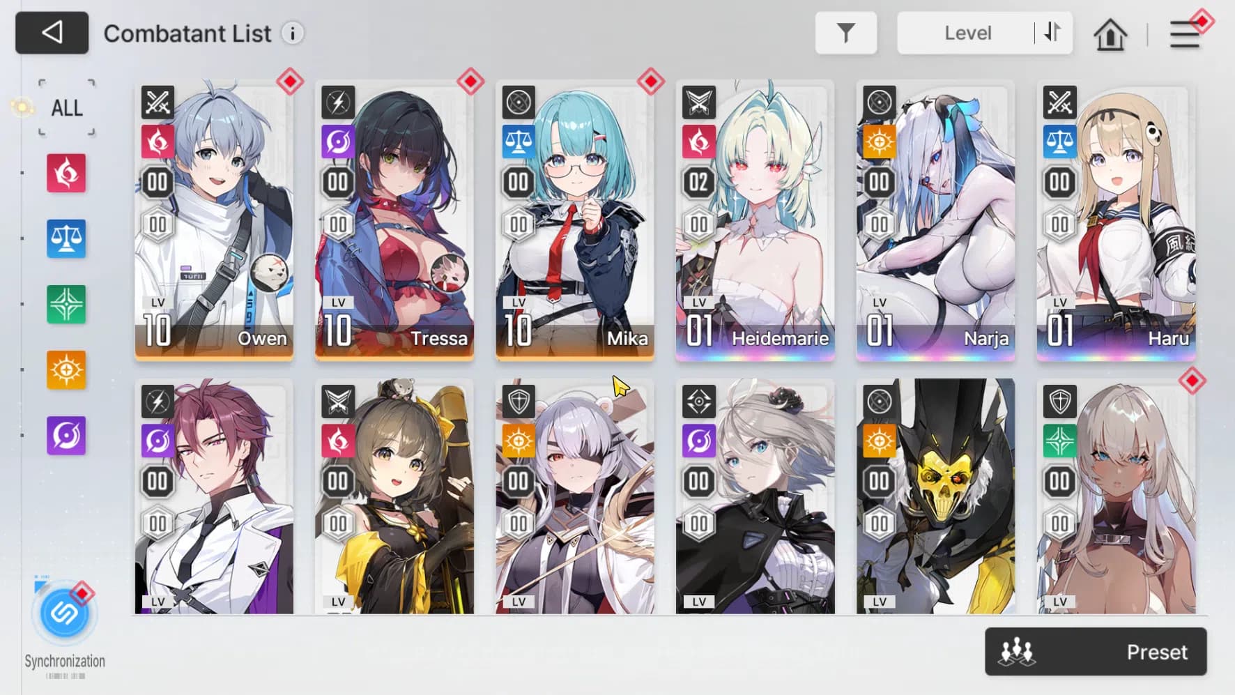 Chaos Zero Nightmare Accounts ASIA | Starter 7 Limit, Heidemarie E2. Narja, Haru image 10
