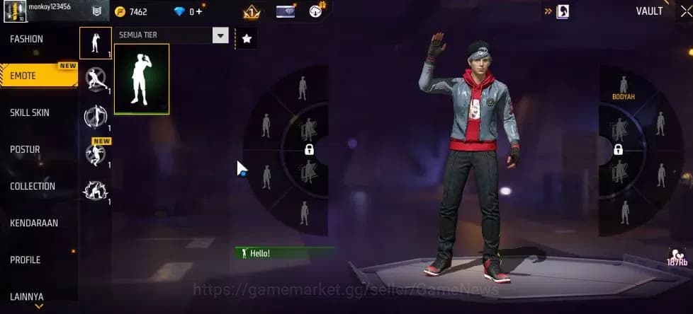 Free Fire Accounts Indonesia | Starter | MP40 Predatory Cobra Lv 2 | image 6
