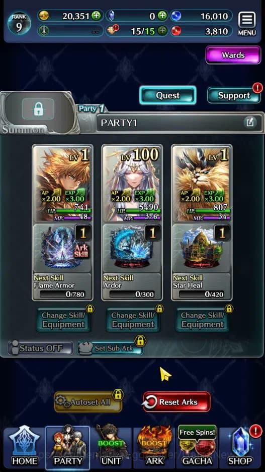 Last Cloudia Accounts GLOBAL|Rank 9|Top Tier Unit [Arkh King of Dragon,G image 3