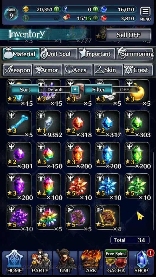 Last Cloudia Accounts GLOBAL|Rank 9|Top Tier Unit [Arkh King of Dragon,G image 9