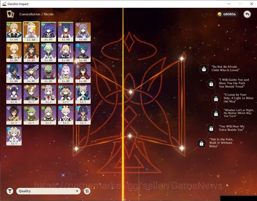 Genshin Impact Accounts ASIA|AR32|2Limited+1(*5Weapon)|Nicole,Varka|McMale image 5