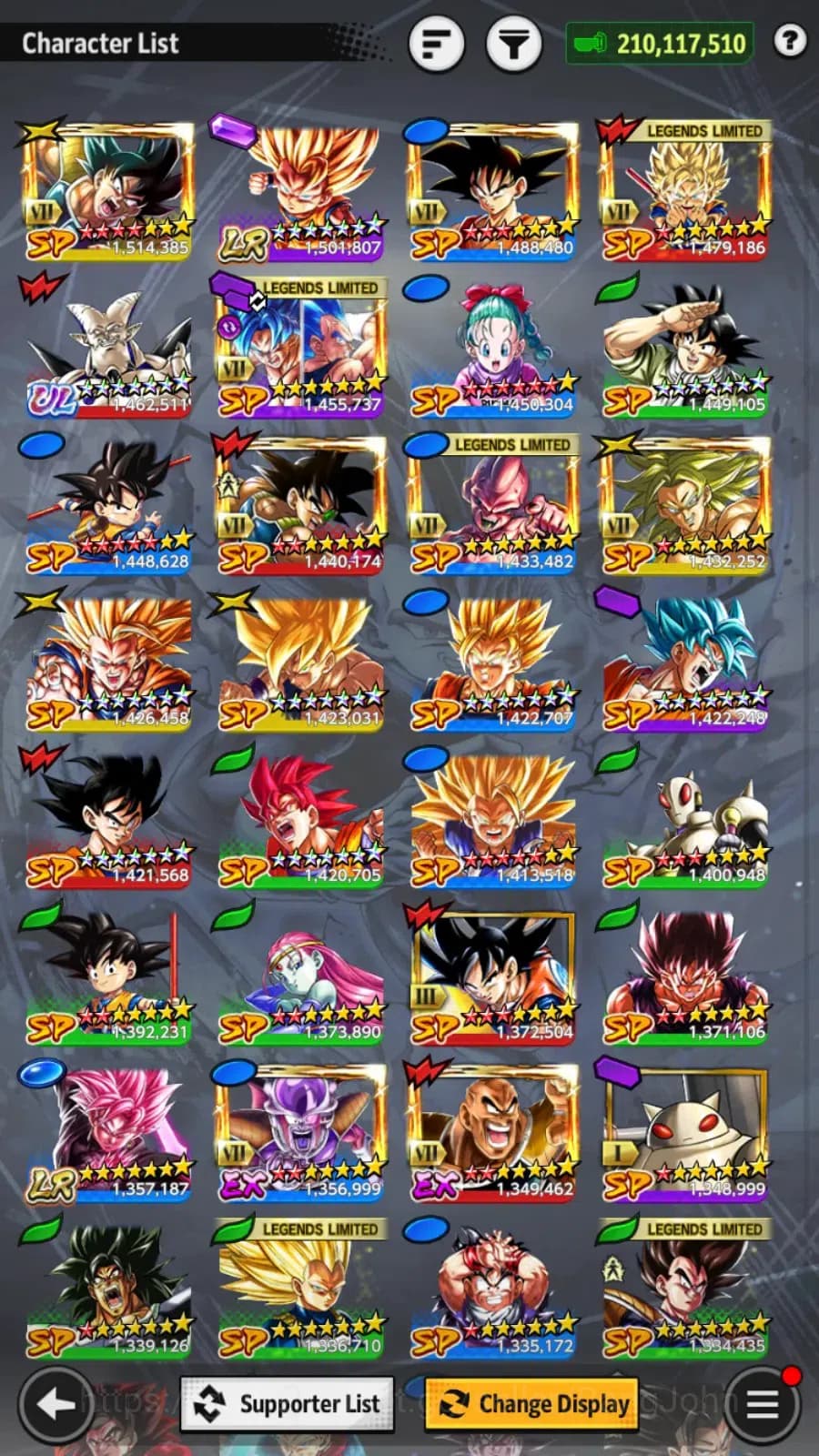 Dragon Ball Legends Accounts Android | Lvl 189|210M Total Power|977 CC|4 LR|10 image 13