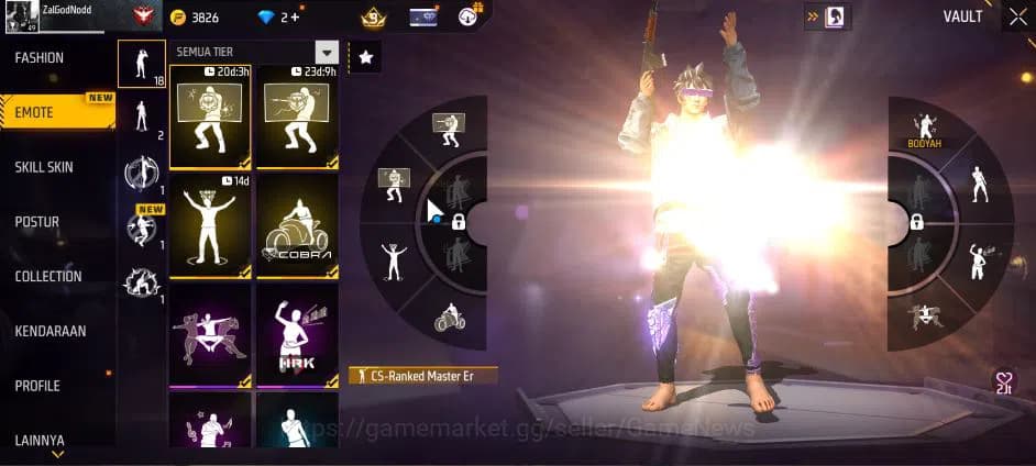 Free Fire Accounts Indonesia|M1887 Mamba GNAW|Parafal Lore Cyclone Lv image 6