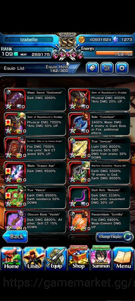 Grand Summoners Accounts Global|Rank 109|1,2k cc|17 Ascend+9 TW|[Inumuta,Fe image 11