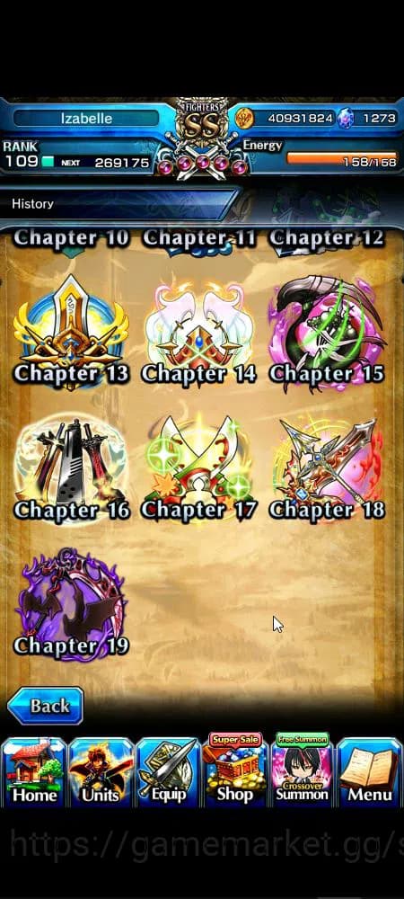 Grand Summoners Accounts Global|Rank 109|1,2k cc|17 Ascend+9 TW|[Inumuta,Fe image 12