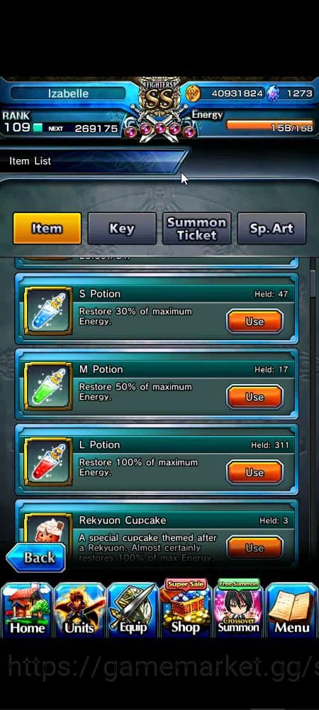 Grand Summoners Accounts Global|Rank 109|1,2k cc|17 Ascend+9 TW|[Inumuta,Fe image 15