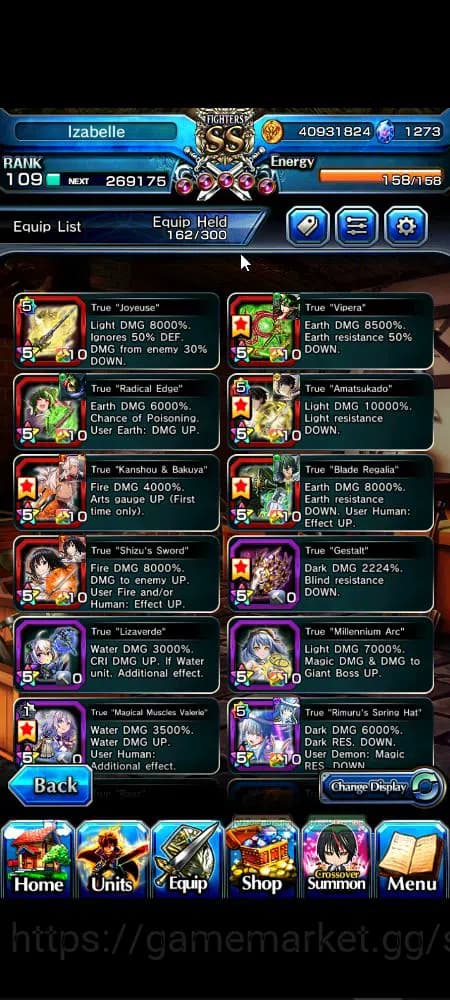 Grand Summoners Accounts Global|Rank 109|1,2k cc|17 Ascend+9 TW|[Inumuta,Fe image 19