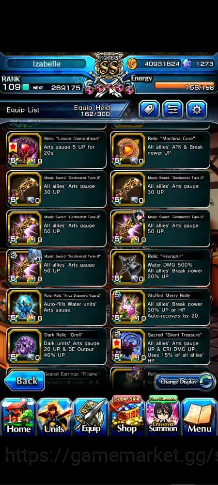 Grand Summoners Accounts Global|Rank 109|1,2k cc|17 Ascend+9 TW|[Inumuta,Fe image 4