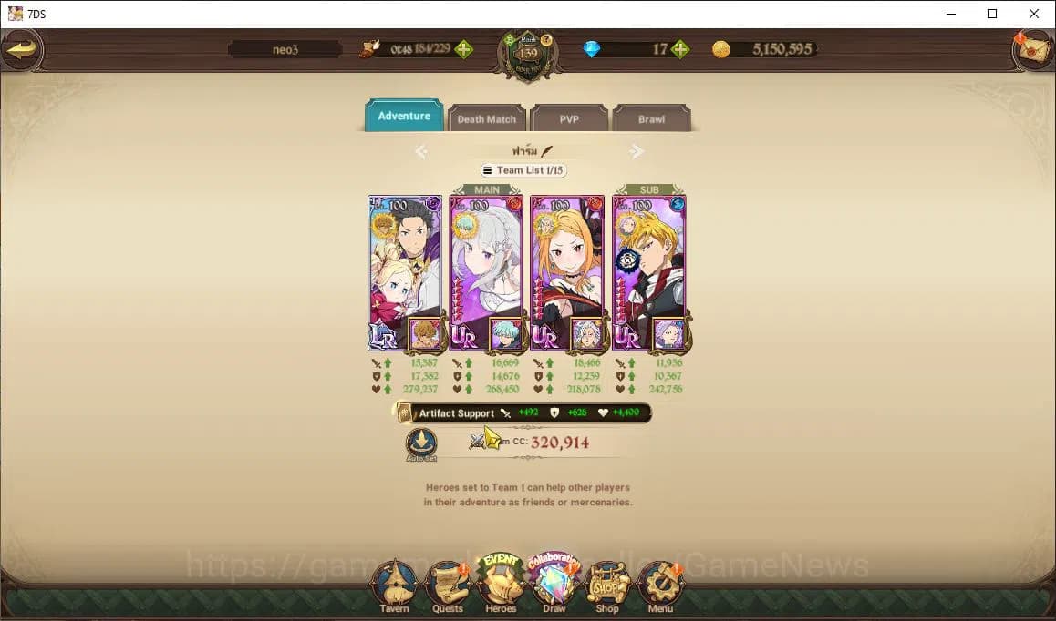 The Seven Deadly Sins: Grand Cross Accounts Asia|10 M CC|111 Ls|10 LR+8 UR+Many Collab|Roxy,Go image 12