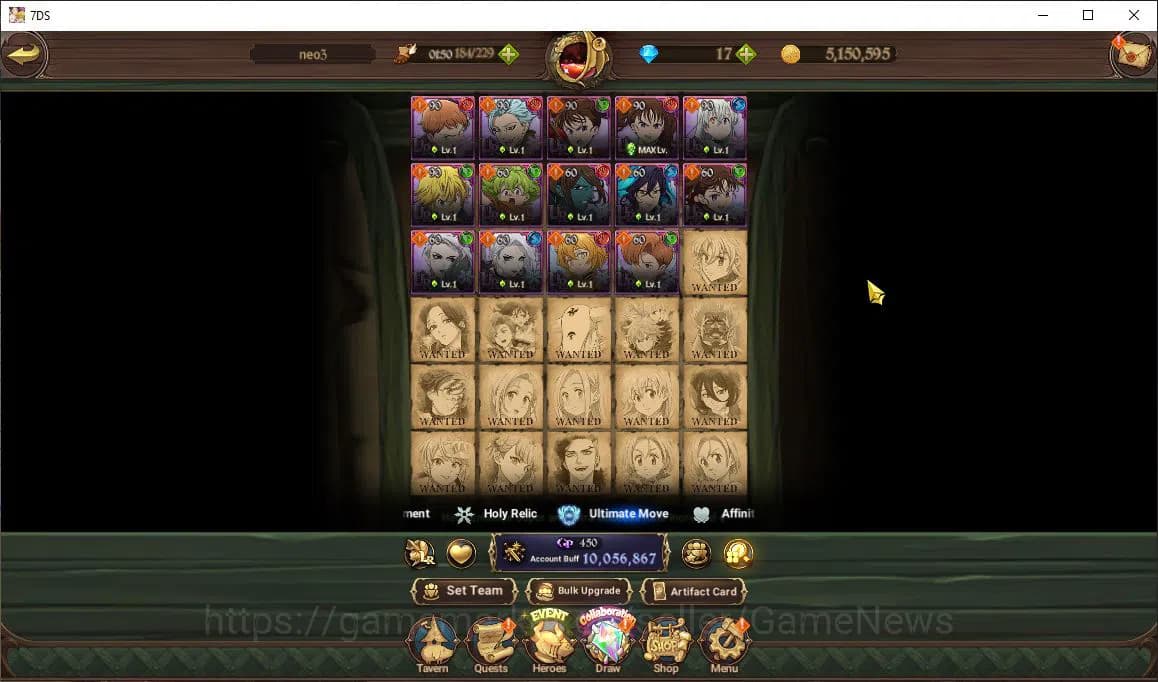 The Seven Deadly Sins: Grand Cross Accounts Asia|10 M CC|111 Ls|10 LR+8 UR+Many Collab|Roxy,Go image 13