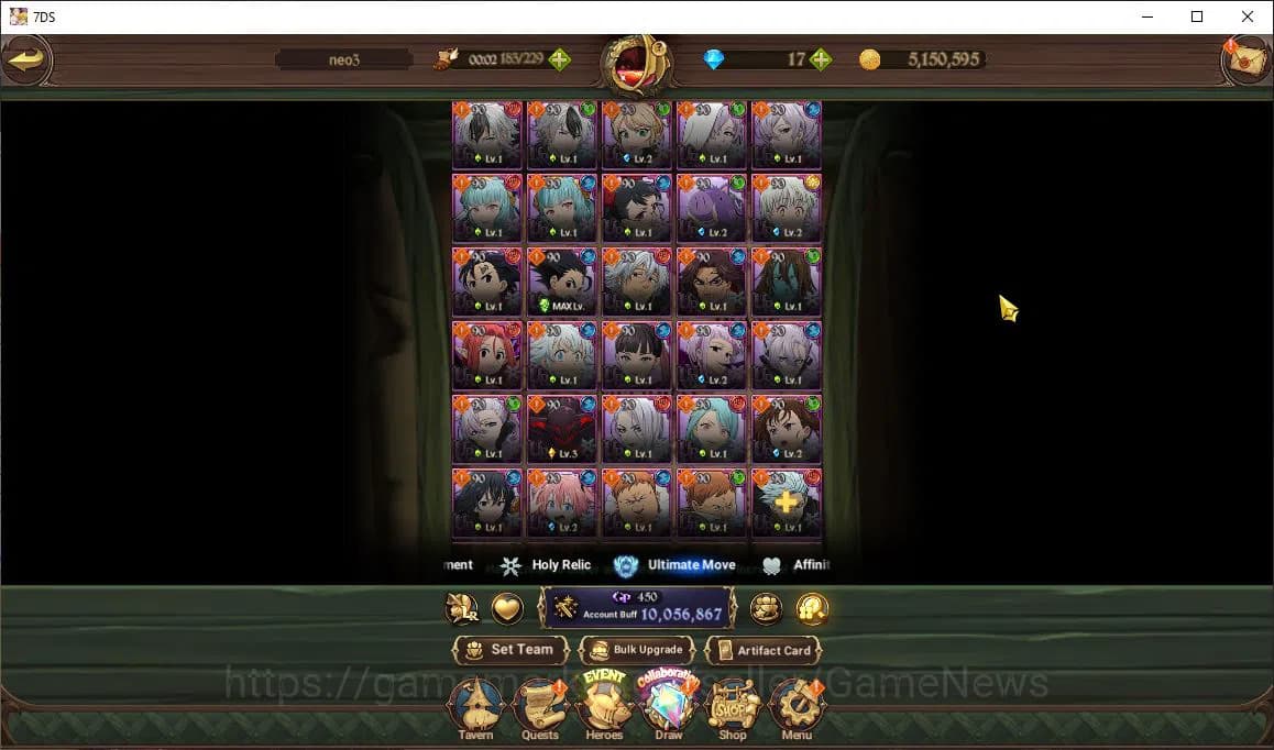 The Seven Deadly Sins: Grand Cross Accounts Asia|10 M CC|111 Ls|10 LR+8 UR+Many Collab|Roxy,Go image 15