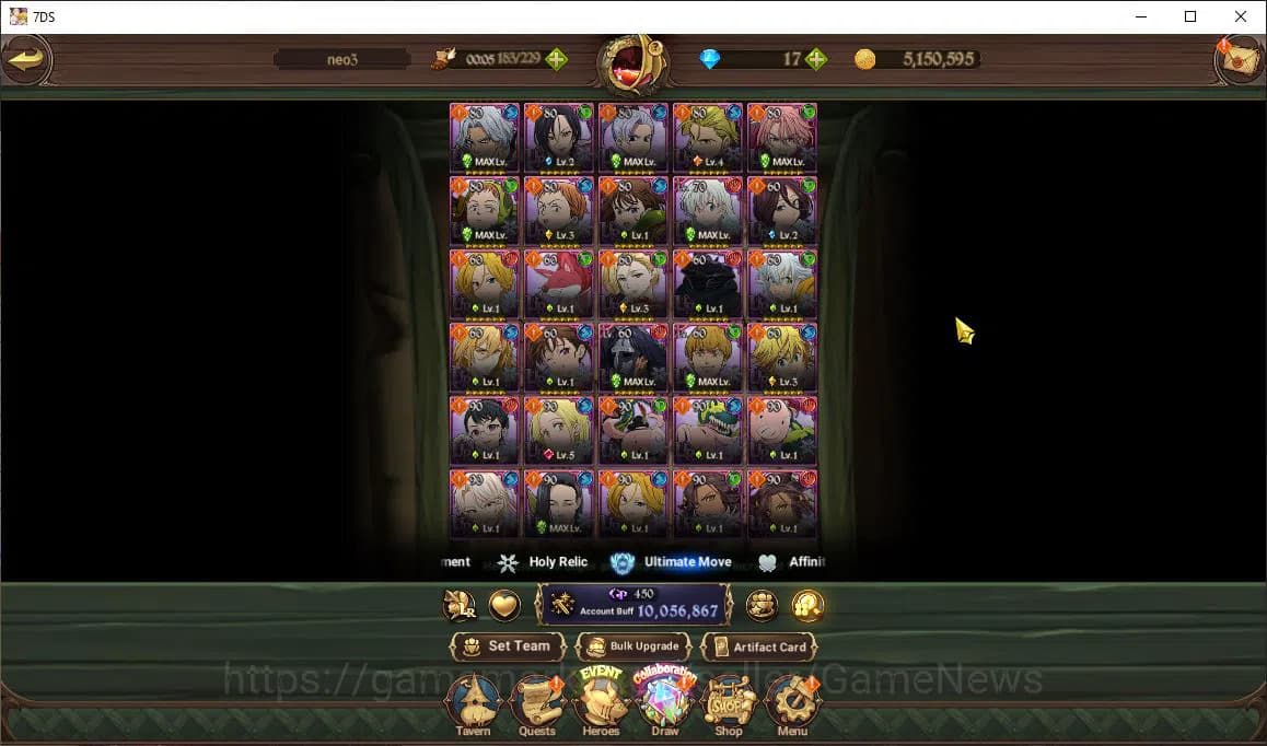 The Seven Deadly Sins: Grand Cross Accounts Asia|10 M CC|111 Ls|10 LR+8 UR+Many Collab|Roxy,Go image 16