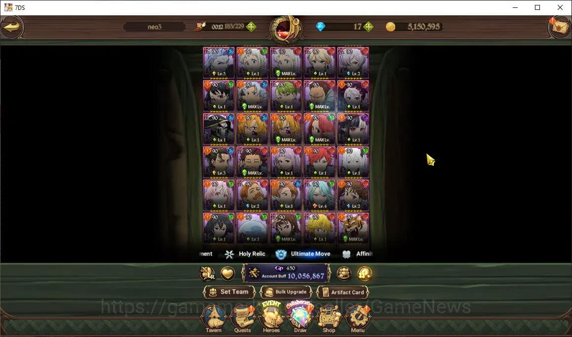 The Seven Deadly Sins: Grand Cross Accounts Asia|10 M CC|111 Ls|10 LR+8 UR+Many Collab|Roxy,Go image 18