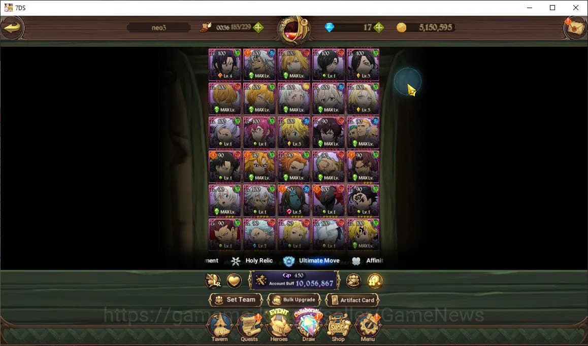 The Seven Deadly Sins: Grand Cross Accounts Asia|10 M CC|111 Ls|10 LR+8 UR+Many Collab|Roxy,Go image 20