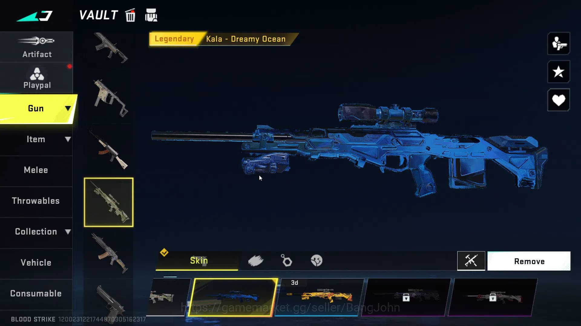 Blood Strike Accounts ASIA| ETERNAL Scorpious Voucher|7DS AK47,Kar98k,QB image 6