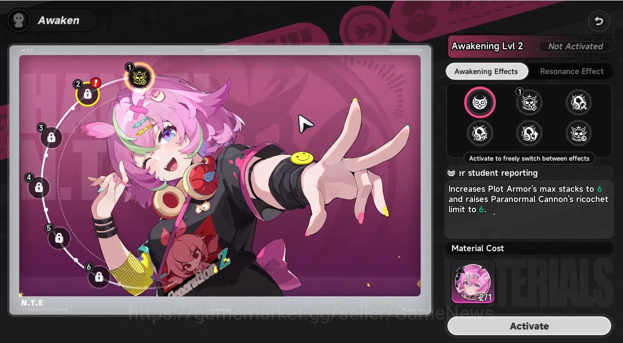 Neverness to Everness Accounts GLOBAL EU|HL3|1 SSR (Nanally)|5 SR (Mint,Adler,Han image 3