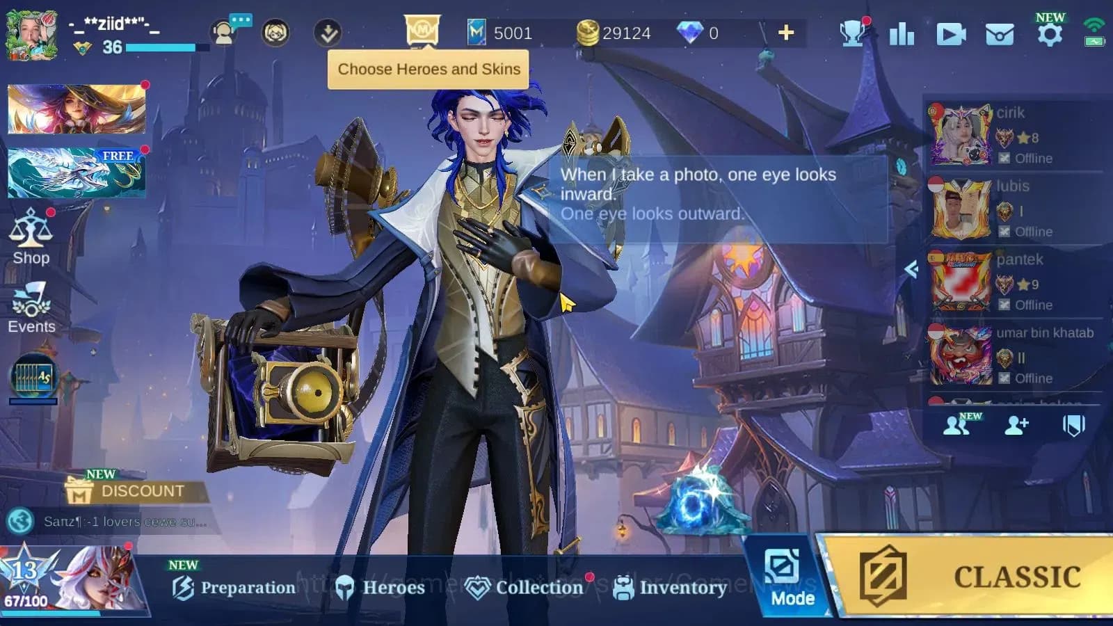 Mobile Legends: Bang Bang Accounts Hero 58|Skin 88|High Honor 27|SABER[Saber,Layla,Jo image 1