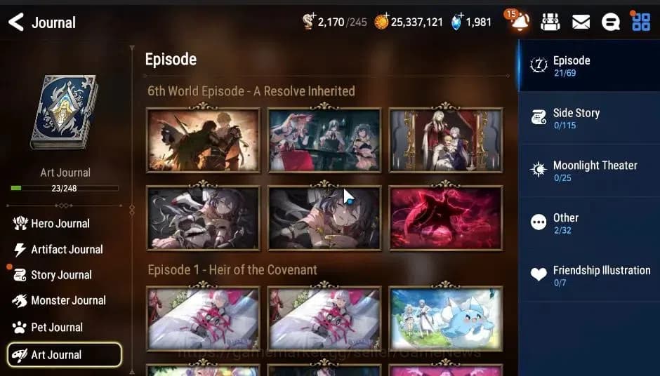 Epic Seven Accounts Global|UnVerif|5 ML(Salome,STayaou,Straze,Etc)+Set image 11