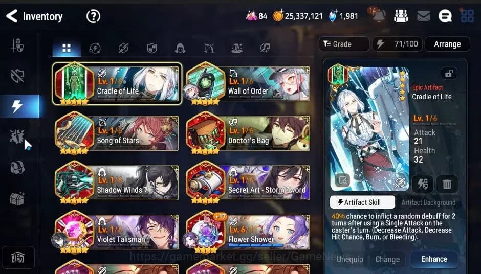 Epic Seven Accounts Global|UnVerif|5 ML(Salome,STayaou,Straze,Etc)+Set image 17