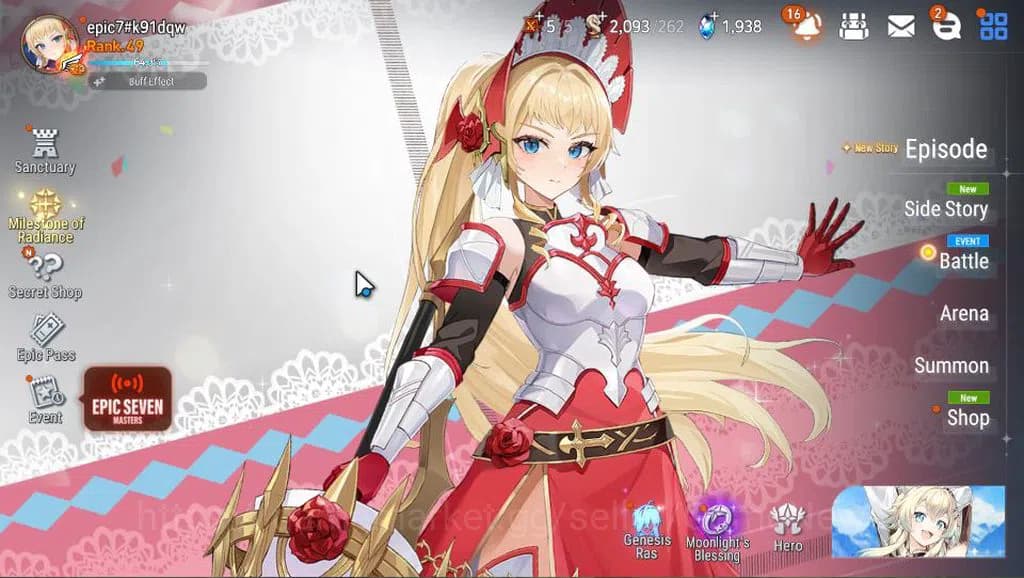Epic Seven Accounts GLOBAL Unverif|New Era|5 ML(Salome,LOTScales,J Kis image 1