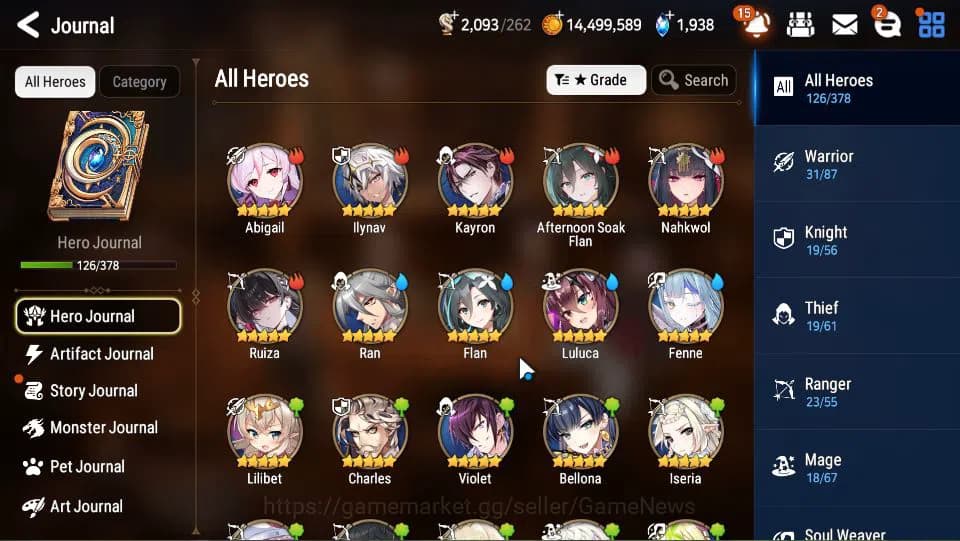 Epic Seven Accounts GLOBAL Unverif|New Era|5 ML(Salome,LOTScales,J Kis image 17